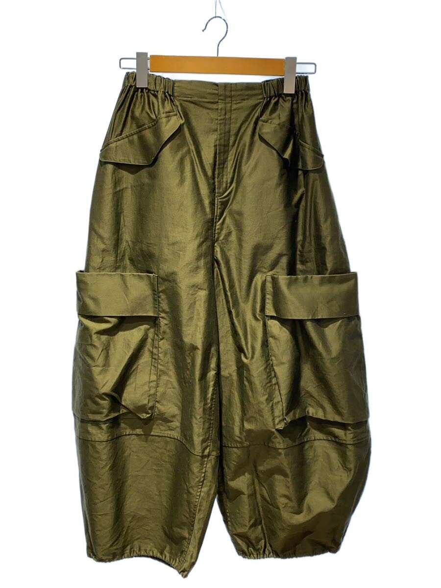 【中古】TENNE HANDCRAFTED MODERN◆ミリタリーバレルパンツ/FREE/コットン/KHK//【レディースウェア】