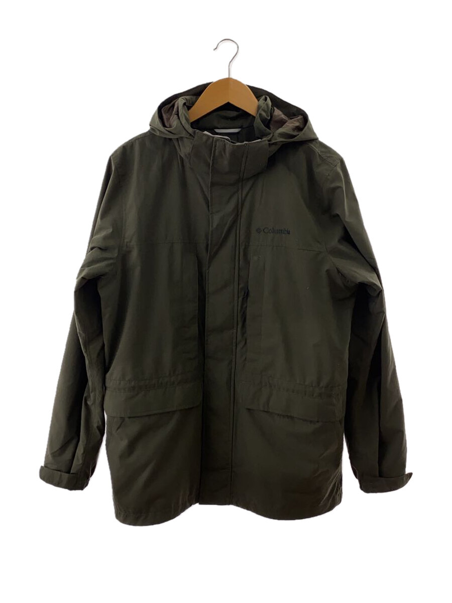 【中古】Columbia◆マウンテンパーカ/M/ポリエステル/KHK【メンズウェア】