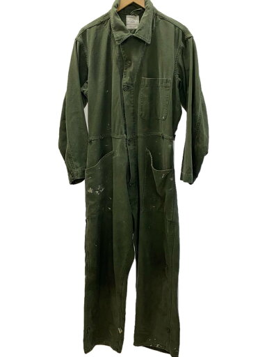 【中古】US.ARMY◆80s/オールインワン/L/コットン/KHK/無地/8405-00-131-6509【メンズウェア】 【中古】US.ARMY◆80s/オールインワン/L/コットン/KHK/無地/8405-00-131-6509【メンズウェア】