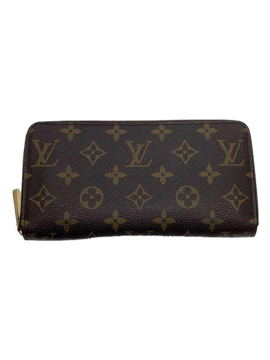 【中古】LOUIS VUITTON◆1)ジッピー・ウォレット_モノグラム・キャンバス_BRW/PVC/BRW/メンズ//【服飾雑貨他】