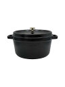 【中古】Staub◆鍋/サイズ:28cm/BLK/ピコ ココット/6.7L【キッチン用品】