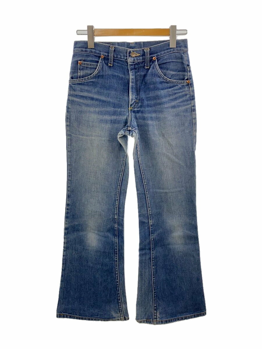 【中古】Lee◆70s/USA製/ブーツカットパンツ/XL/コットン/IDG/無地/202-0441//【メンズウェア】