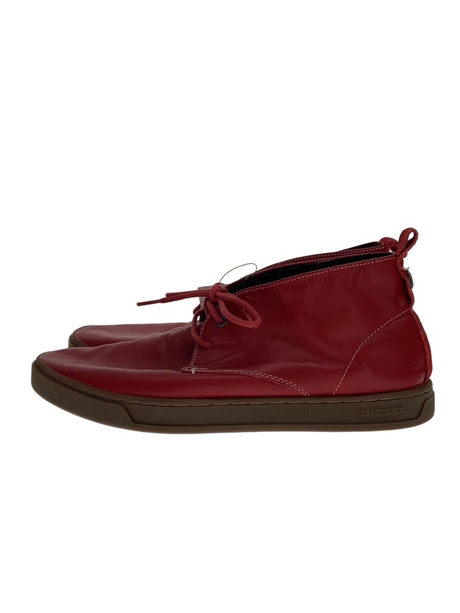 【中古】DIESEL◆チャッカブーツ/27cm/RED/レザー/Y00845PR702T4005【シューズ】