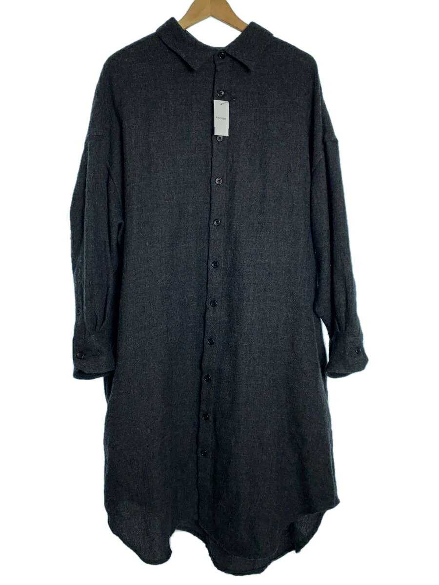 【中古】The Shinzone◆WINDY SHIRT DRESS/シャツワンピース/FREE/ウール/グレー/20AMSOP55【レディースウェア】