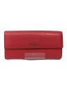 【中古】FURLA◆長財布/--/RED/レディ