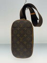 【中古】LOUIS VUITTON◆ポシェット・ガンジュ_モノグラム・キャンバス_BRW/レザー/BRW【バッグ】(4)