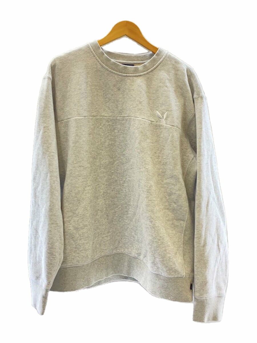 【中古】HUF◆スウェット/XL/コットン/GRY/FL00182【メンズウェア】