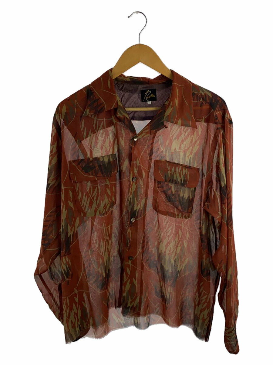 šNeedlesH/22SS/C.O.B. Classic Shirt-Poly Chiffon/S/ݥꥨƥ/GRN/ɥåȡ...