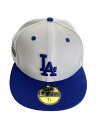 【中古】NEW ERA◆キャップ/7 1/4/ウール/WHT/メンズ/LA 50TH【服飾雑貨他】