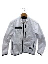 【中古】RESQUAD/ジャケット/L/ポリエステル/WHT/ウインドブレーカー/使用感【メンズウェア】