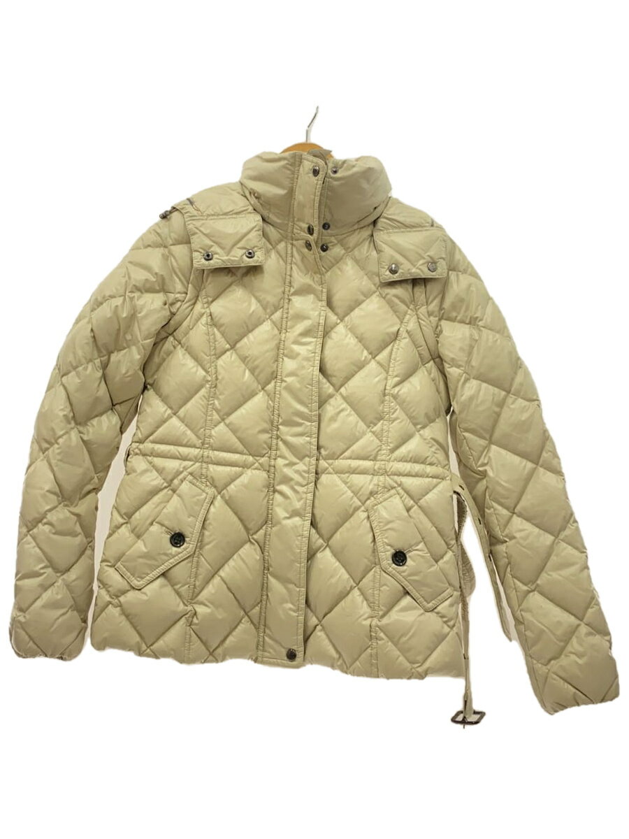 【中古】BURBERRY LONDON◆ダウンジャケット/40/ナイロン/BEG/FS064-800-40/バーバリーロンドン//【レディースウェア】