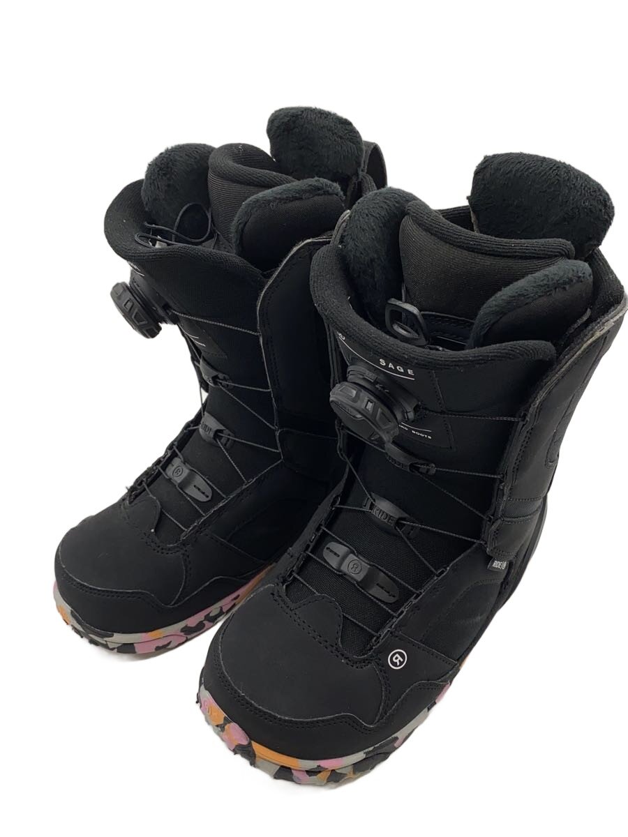 【中古】RIDE◆24-25/スノーボードブーツ/23cm/BOA/BLK/SAGE【スポーツ】