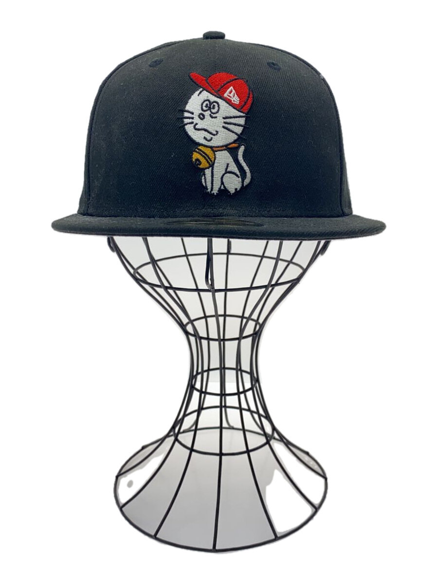 【中古】NEW ERA◆キャップ/FREE/コットン/BLK/無地/メンズ【服飾雑貨他】