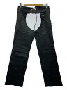 【中古】HARLEY DAVIDSON◆ボトム/M/レザー/BLK/無地/98480-01AM/レザーチャップス/USA製【メンズウェア】