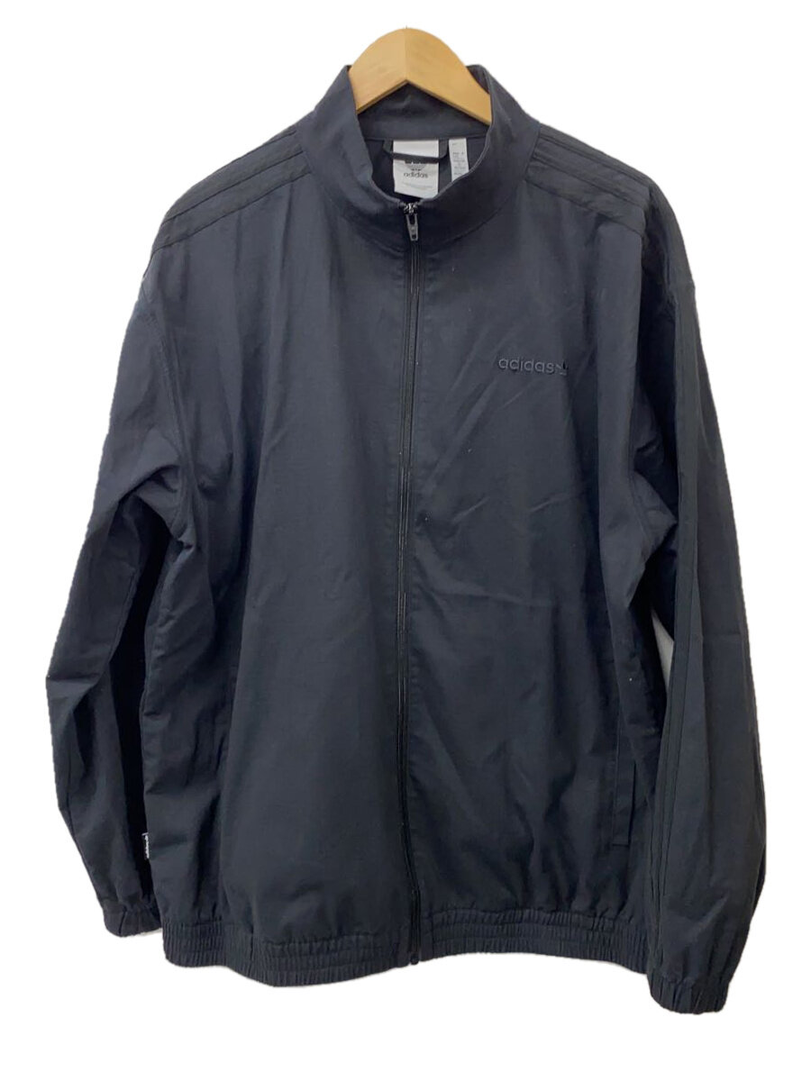 【中古】adidas◆ジャケット/XL/コットン/BLK/IY1630【メンズウェア】