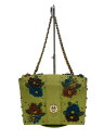 【中古】ANNA SUI◆バッグ/--/GRN/花柄【バッグ】