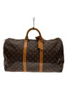 【中古】LOUIS VUITTON◆キーポル50_モノグラム・キャンバス_BRW/PVC/BRW【バッグ】