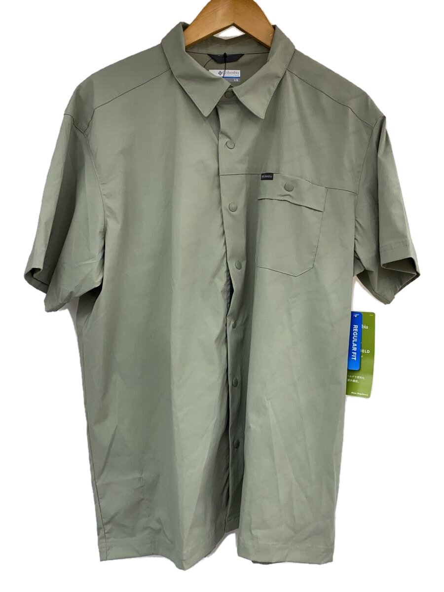 Columbia◆LANDROAMER RIPSTOP SS SHIRT II_ランドローマーリップストップショートスリーブ/L/