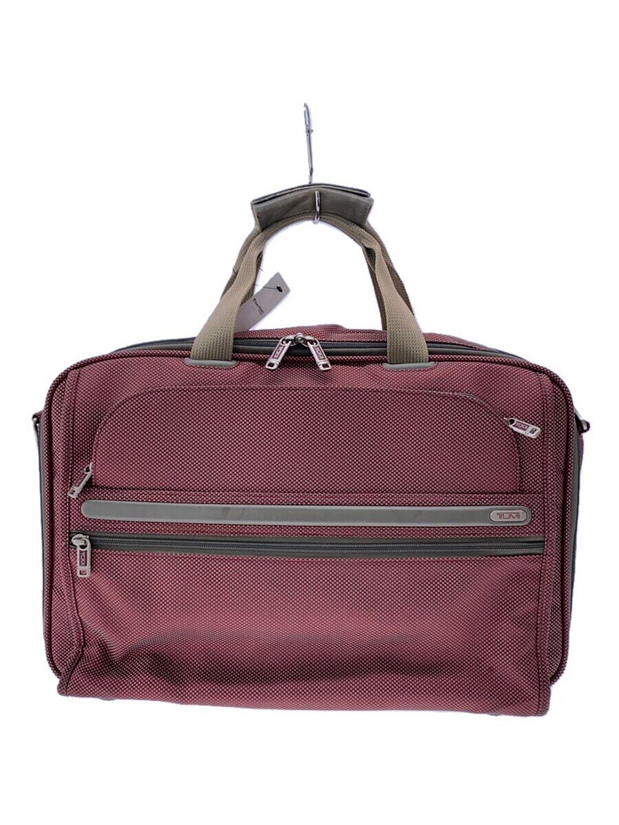 【中古】TUMI◆ブリーフケース/ナイロン/RED/無地/22121R4//【バッグ】