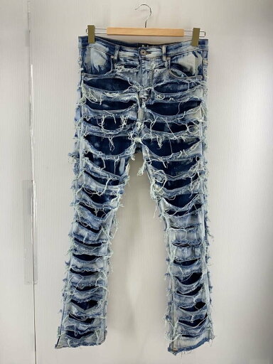 【中古】RIPPER◆スキニーパンツ/M/コットン/IDG/ダメージ加工【メンズウェア】 【中古】RIPPER◆スキニーパンツ/M/コットン/IDG/ダメージ加工【メンズウェア】