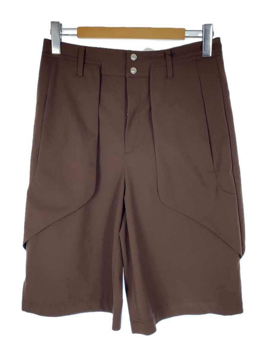 AVALONE◆ナイロンワイドハーフパンツ/ショートパンツ/1/ポリエステル/ブラウン/AW-25LTD-FG7SP