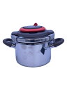 【中古】T-fal◆クリプソ アーチ パプリカレッド/圧力鍋/容量:4L/RED【キッチン用品】
