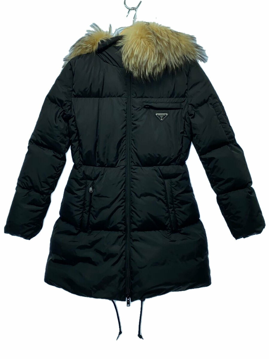 【中古】PRADA◆ダウンジャケット/38/--/BLK/291430 S182 Q04//【レディースウェア】