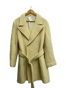 【中古】YOHJIYAMAMOTO+NOIR◆00s/00AW/ベルテッド/コート/3/ウール/CRM//【レディースウェア】