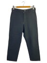 【中古】COMME des GARCONS HOMME◆スラックスパンツ/M/ウール/BLK/無地/HP-07048M【メンズウェア】
