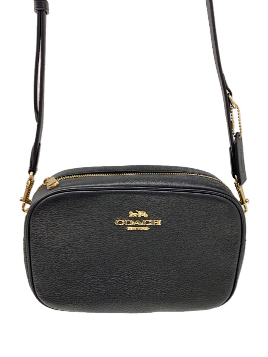 【中古】COACH◆ジェイミー・カメラバッグ/レザー/BLK/無地/コーチ/【バッグ】