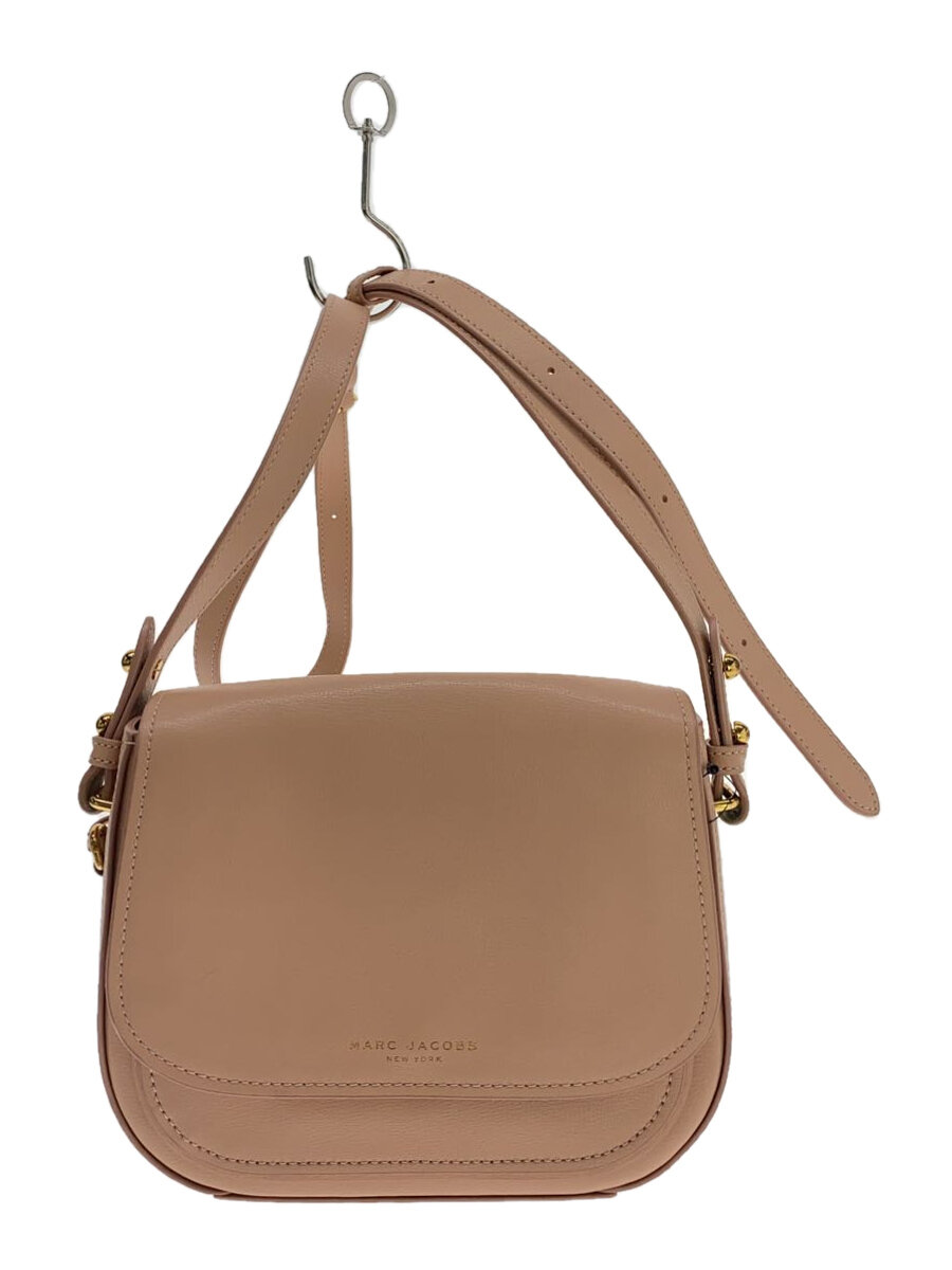 【中古】MARC JACOBS◆ショルダーバッグ/レザー/ピンク/無地【バッグ】
