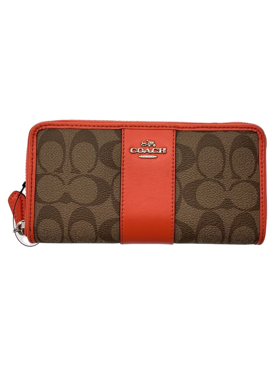 【中古】COACH◆長財布/ORN/総柄/レディース/F1730【服飾雑貨他】