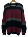 【中古】LUI’S◆18SS 配色ボーダークルーネックニット/LU18B0050120100【メンズウェア】