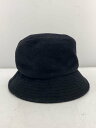 【中古】KIJIMA TAKAYUKI◆バケットハット/--/アンゴラ/BLK/メンズ/192830【服飾雑貨他】