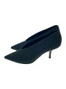 【中古】CELINE◆v neck pumps/パンプス/36.5/ネイビー【シューズ】(4)