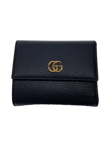 【中古】GUCCI◆3つ折り財布/--/BLK/無地/レディース【服飾雑貨他】 【中古】GUCCI◆3つ折り財布/--/BLK/無地/レディース【服飾雑貨他】