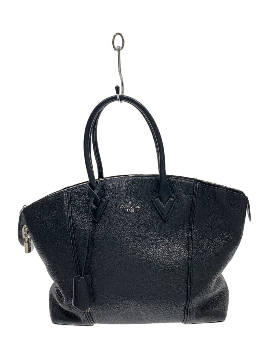LOUIS VUITTON - 【中古】LOUIS VUITTON◆ロックイットMM_パルナセア/レザー/BLK/無地【バッグ】