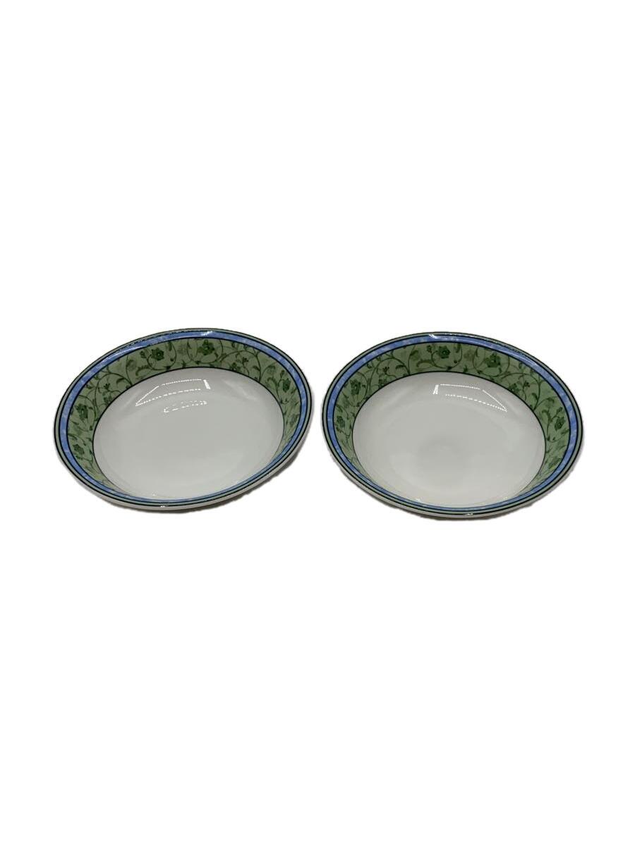 【中古】WEDGWOOD◆プレート/Home/WATERCOLOUR/2点セット/GRN【キッチン用品】
