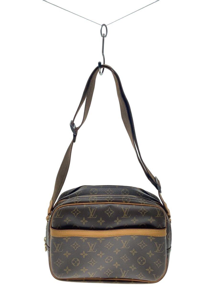 LOUIS VUITTON - 【中古】LOUIS VUITTON◆リポーターPM_モノグラム・キャンバス/PVC/BRW【バッグ】