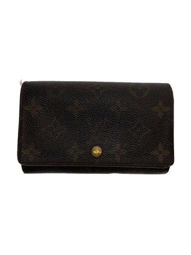 【中古】LOUIS VUITTON◆2)ポルト・フォイユ・トレゾール_モノグラム・キャンバス_BRW/PVC/BRW/レディース【服飾雑貨他】 【中古】LOUIS VUITTON◆2)ポルト・フォイユ・トレゾール_モノグラム・キャンバス_BRW/PVC/BRW/レディース【服飾雑貨他】