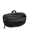 【中古】patagonia◆ウエストバッグ/ナイロン/BLK/49446/LIGHTWEIGHT TRAVEL MINI HIP PACK【バッグ】