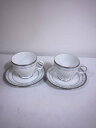 【中古】Noritake◆カップ&ソーサー/2点セット/WHT【キッチン用品】