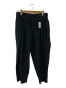 【中古】HOMME PLISSE ISSEY MIYAKE◆D/プリーツパンツ//2/ポリエステル/BLK/無地/HP93-JF216【メンズウェア】