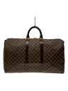 【中古】LOUIS VUITTON◆キーポル・バンドリエール45_ダミエ・エベヌ_BRW/PVC/BRW【バッグ】