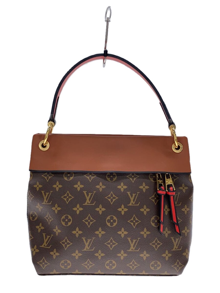 LOUIS VUITTON - 【中古】LOUIS VUITTON◆テュイルリー・ブザス_モノグラム・キャンバス_キャラメル/PVC/BRW/総柄【バッグ】