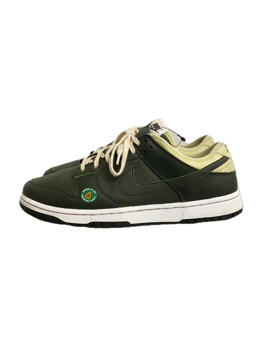 【中古】NIKE◆DUNK LOW LX_ダンク ロー LX/27.5cm/GRN/レザー【シューズ】