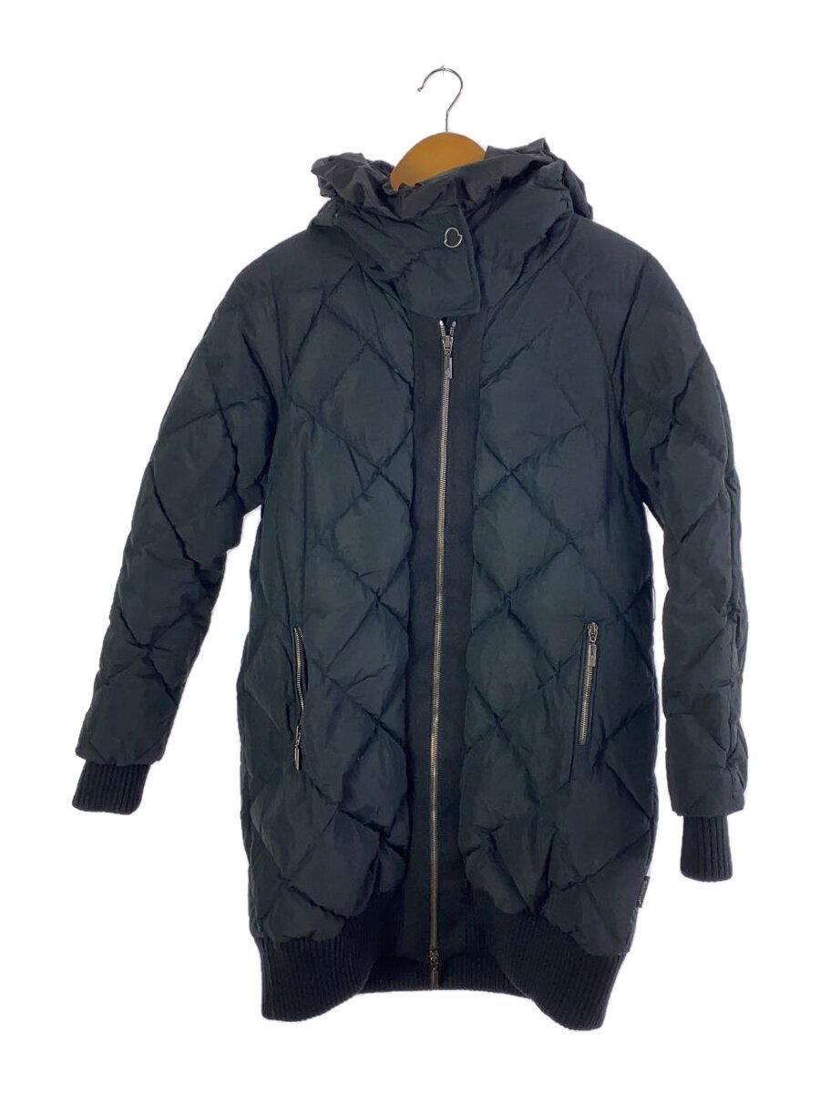 【中古】MONCLER◆ダウンジャケット/0/ポリエステル/ブラック/ZIND-14-2072【レデ ...