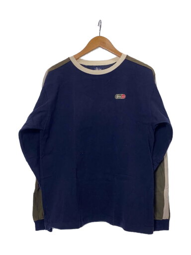 【中古】STUSSY◆90s~/USA製/紺タグ/長袖Tシャツ/M/コットン/NVY【メンズウェア】 【中古】STUSSY◆90s~/USA製/紺タグ/長袖Tシャツ/M/コットン/NVY【メンズウェア】