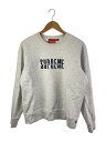 【中古】Supreme◆18AW/WORLD FAMOUS CREWNECK/スウェット/S/コットン/GRY【メンズウェア】