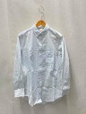【中古】KITH◆シアサッカー/長袖シャツ/S/コットン/WHT/ストライプ/21-051-061-0000-2-0【メンズウェア】